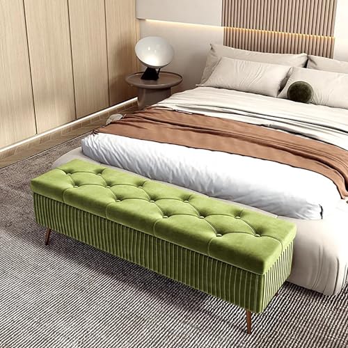 Repose-pieds touffeté vert velours solution assise entrée 99cm