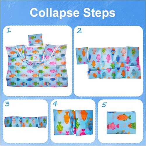 ZooviHyvi Extra Large 50lbs Foldable Reusable Shopping Bags kitchen reusable grocery bags Washable Polyester Bags in Pocket - Image 8