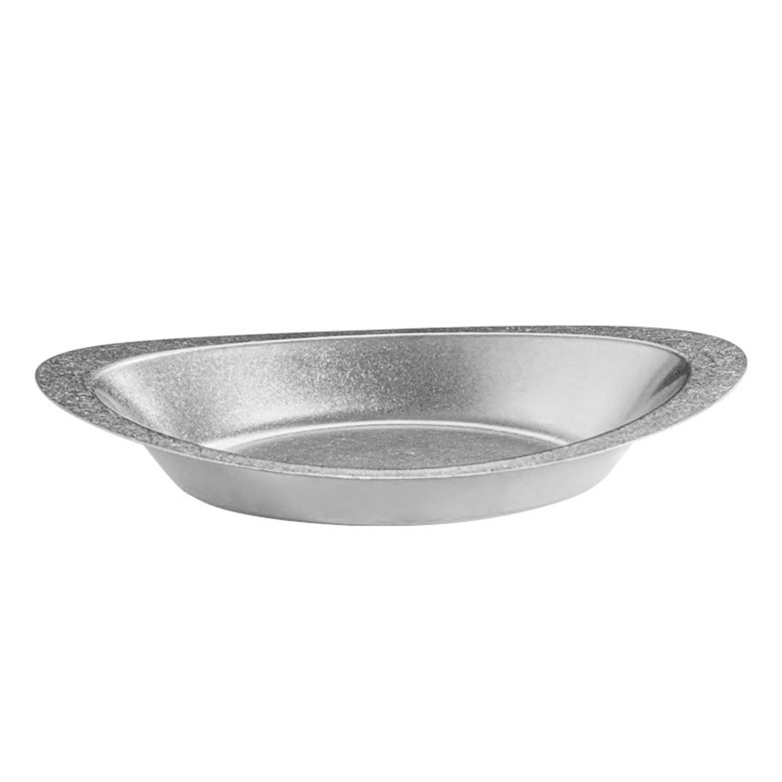 Jazuaiao Stainless Steel Plates, Metal Food Serving Plate, Eating Dishes Shatterproof Plate for BBQ Stainless Steel Platters for Serving Food