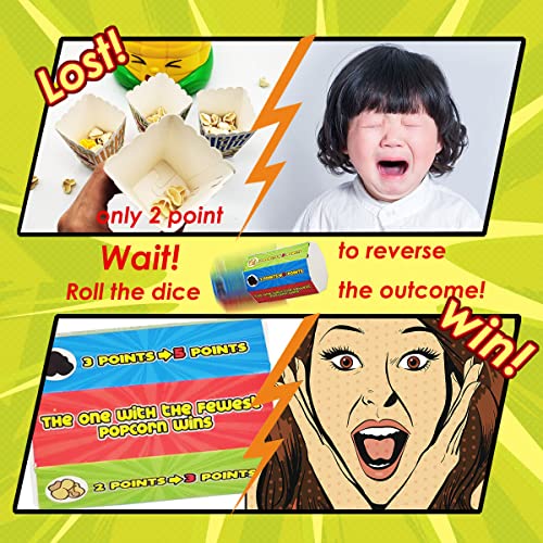 Popcorn Board Game para niños 2-4, juego de mesa miniatura 4