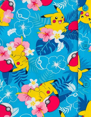 Pokemon Matching Family Hawaiian Button Down Shirt Toddler to Adult Sizes (4T - 2XL)3