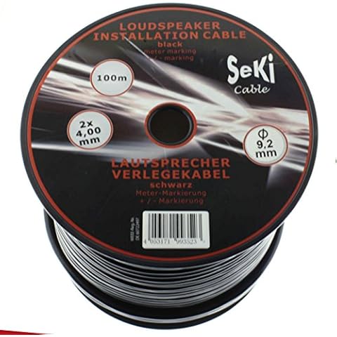100m Lautsprecherkabel Rund 2x 4mm² Profi PA Installations- Audio- Rundkabel Cover