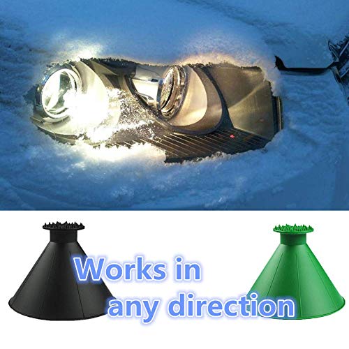 Buyoung Magic Scrape raspador de gelo original redondo, raspador de vento para carro, raspador de ne