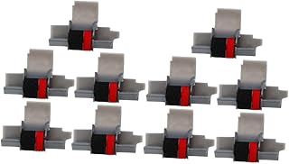 STOBOK 10 Pcs useful ink roller two-color calculator cotton printer ink roller ink Consumables ink wheel Simple Accessories appendix calculator ink roller cx120 printed ink roller