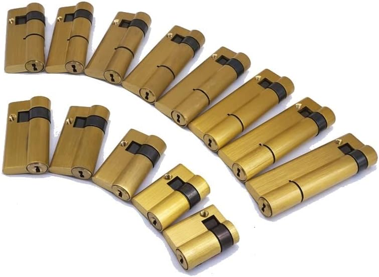 Door Lock Barrel,Lock cylinders, 1Pcs Fingerprint Smart Lock Cylinder,Copper Material,C-Class Lock,with 3keys,High Security One-Sided Half (Size : 50) (Size : 85)