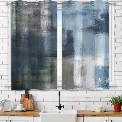 Image of Asuexpect Vintage Floral Kitchen Curtains 2 Panels Sets Black Pink Flower Rose Small Curtain Gothic Victorian Short Window Treatments Decor for Bathroom Bedroom 50% Darkening Curtain 26 x 36 Inch
