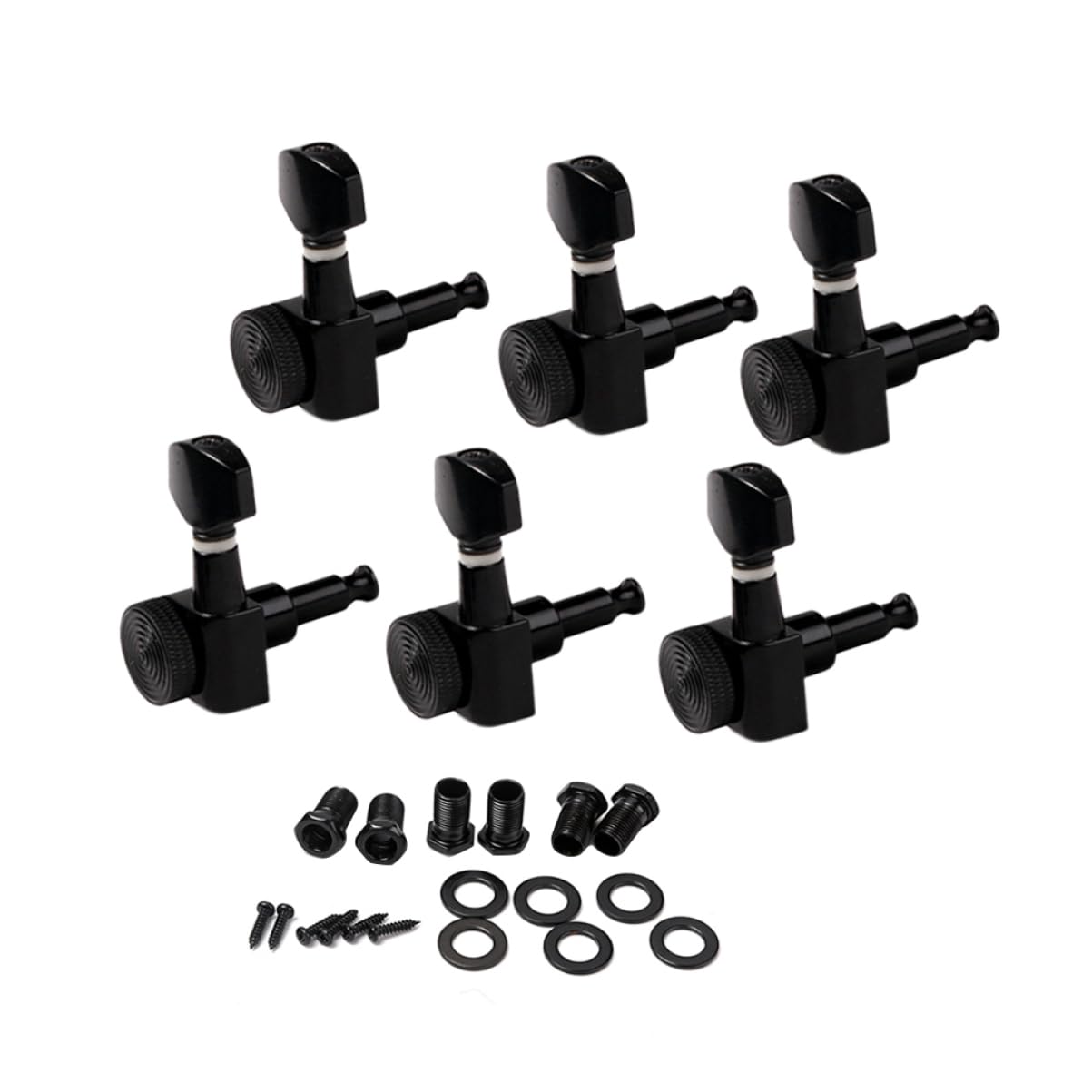 LIOOBO Replacement Guitar Tuning Pegs 6pcs Set Locking Machine Heads for Acoustic Electric Guitar Tuning