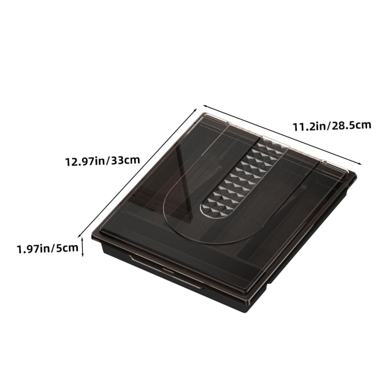 IMIKEYA Organizador De Cubiertos De Cocina Compartimentos Almacenamiento De Utensilios Caja De Corte Transparente para Cubiertos y Utensilios De Cocina