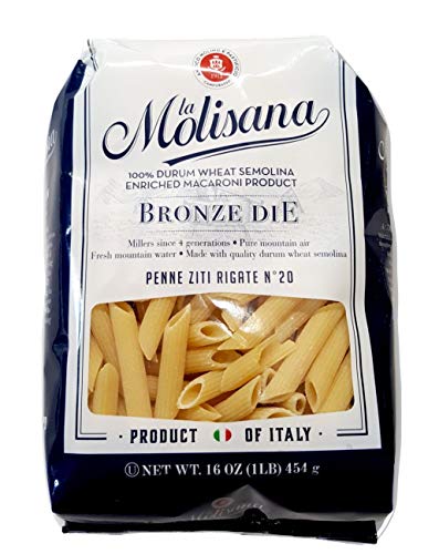 LA MOLISANA SEMOLINA PASTA #20 PENNE ZITI RIGATE 3-16oz pks