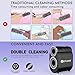STYLANCE Automatic Salon Hair Brush Cleaning Comb Tool, Professional Fast Electric Hair Round Brush Cleaner Machine Portable Professional Cleans Brushes, Remover for Removing Hair Dust Home&Salon Use
