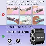 Automatic Hair Brush Cleaning Comb Tool, Professional Fast Electric Hair Round Brush Cleaner Machine Portable Professional Cleans Brushes, Remover for Removing Hair Dust Home&Salon Use - Image 5