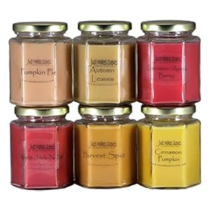 Autumn Fragrance Candle Pack – Autumn Leaves, Apple Jack-N-Peel, Cinnamon Apple Berry, Harvest Spice, Pumpkin Pie, and Cinnamon Pumpkin