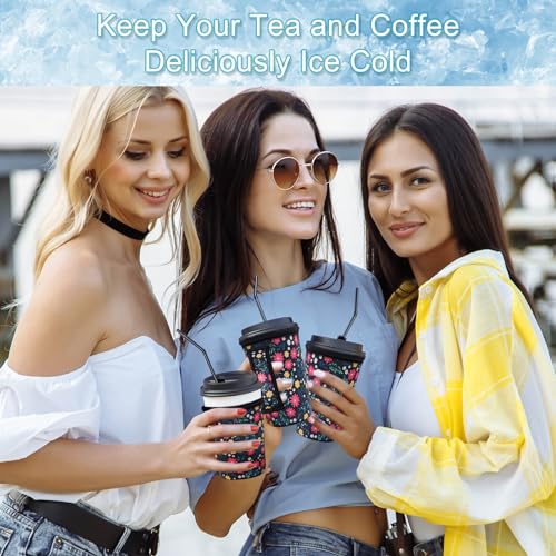 Image of Reusable Coffee Sleeve, Neoprene Sleeve, Fits 16-32oz Hot /Cold Cup