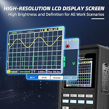 Hantek 2C72 Handheld 3in1 Digital Oscilloscope+Waveform Generator