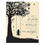 To Be Nobody But Yourself - E.E. Cummings 11x14 Unframed Motivational Wall Art - Literature Book Posters for English Classroom, Home Office or Anywhere you Want Motivational Posters - Literary Print