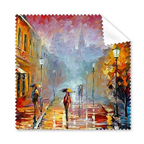 Chiffon microfibre pour lunettes et écrans motif peinture à l'huile 5pcs