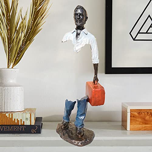 Bronze Traveller Sculpture Home Decor 15.9â€³ Bruno Catalano Traveler Statue and Sculpture