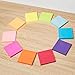 (16 Pack) ZCZN Sticky Notes 3x3 Inches, 1600 Sheets 8 Bright Color Self-Stick Note Pads, Easy to Post for Office, Home, Meeting, School