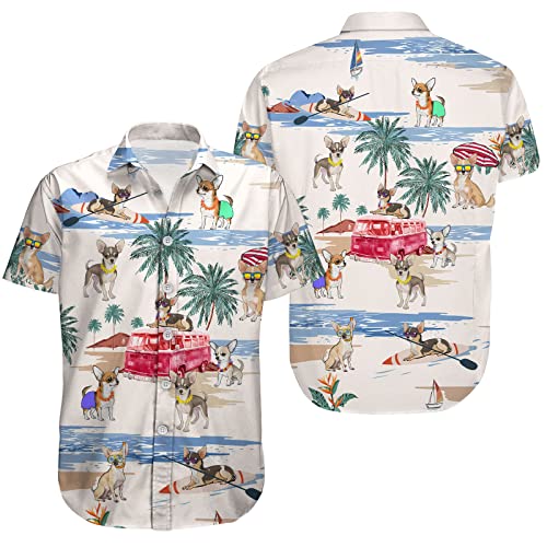 Chemise à Manches Longues Homme Halloween - Motif Squelette Chat, Col En V, Boutonnée, 100% Polyester - 10