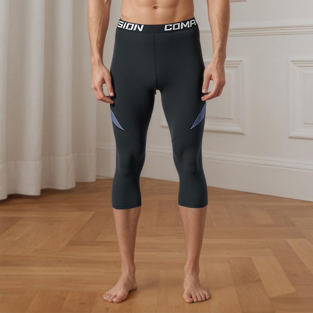 Men Pants Basketball Training Quick Dry Running Sport Base Layer