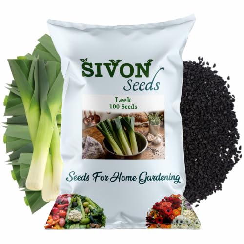 Image of SIVON Leek (Leek) (100 Seeds) Exotic Vegetable Seeds for Home Garden, Organic & Hybrid, Perfect for Home Gardening, Planting For Pots and Patio