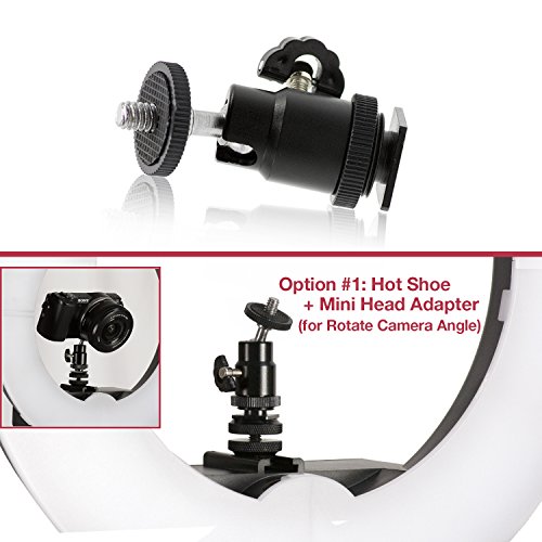 LS Photography – Cabeça de minisbola ajustável com ângulo de 360 graus para fotografia, suporte de c