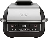 Ninja EG201 Foodi 6-in-1 Indoor Grill and 4-Quart Air Fryer (Renewed)