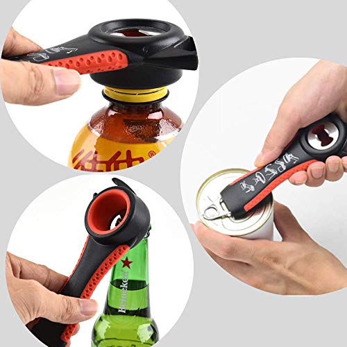 Denzus Jar Opener Bottle Opener Multi Kit 6 In 1 Opener, 5 In 1 Can Opener, Bag Opener, Lid Twist Grips, Best Kitchen Utensils For Children And The Elderly #TOP2