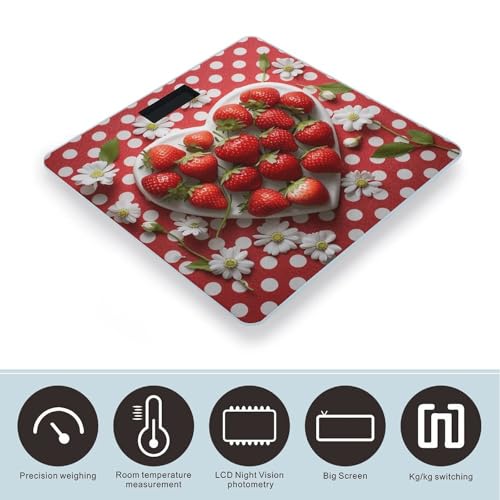 Báscula Digital de Baño con Pantalla LED Clara y Vidrio Templado miniatura 3