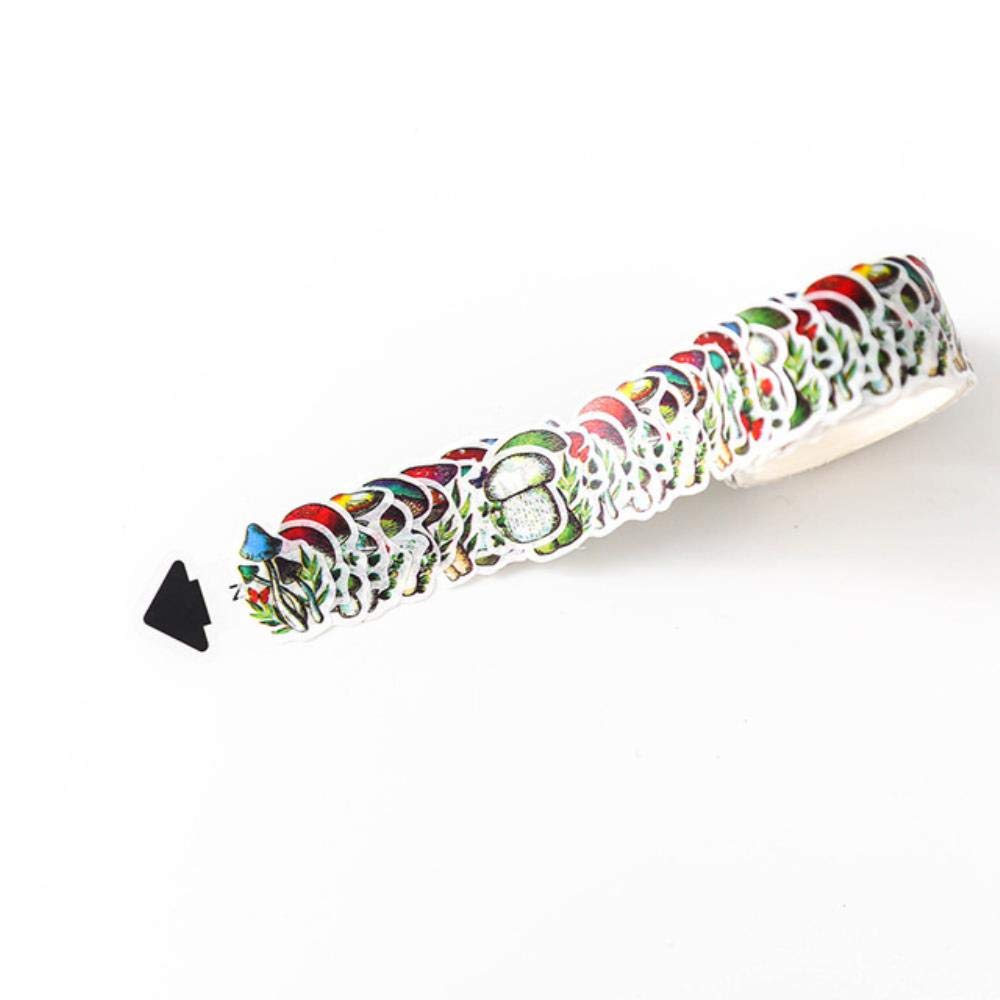 MegOK 1 pcs Washi Tapes DIY Creative petals Japanese Paper Masking tape Decorative Adhesive Tapes Scrapbooking Stickers,Mogu