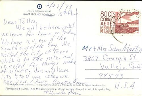 Miniatura 2 de HPlaza Internacional. Hyatt Acapulco Acapulco, Mexico Original Vintage Postcard