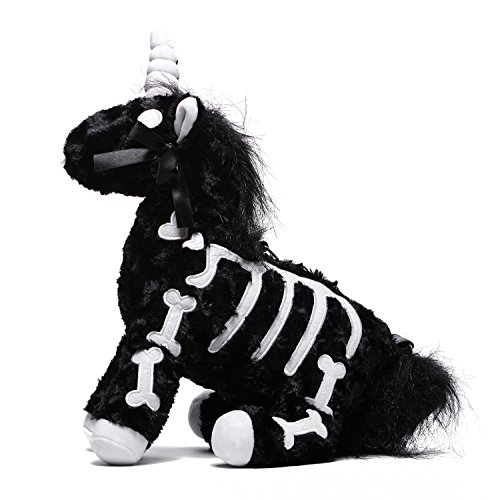 Littleforbig Uniskelly Skeleton Unicorn Stuffed Animal Plush Shoulder Bag Purse2