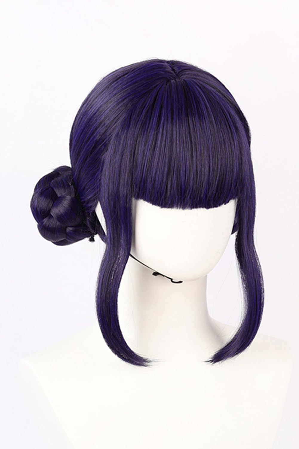 Costume da cacciatore di demoni Rumi Cosplay Parrucca Anime Zoey Mira Parrucche per capelli lunghi e lisci accessori per donne (nero/viola – Zoey)