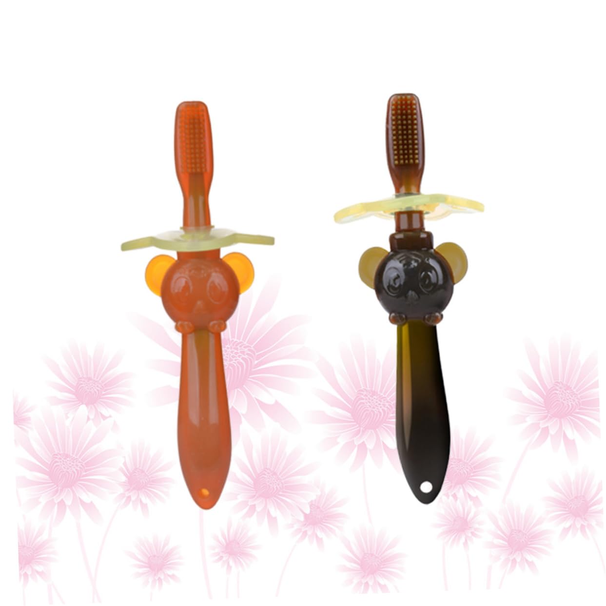 Didiseaon 6 Pz spazzola per l'addestramento del bambino baby toy spazzolino da denti in silicone per bambini spazzolino orale per bambini spazzolino da denti per 2 in 1