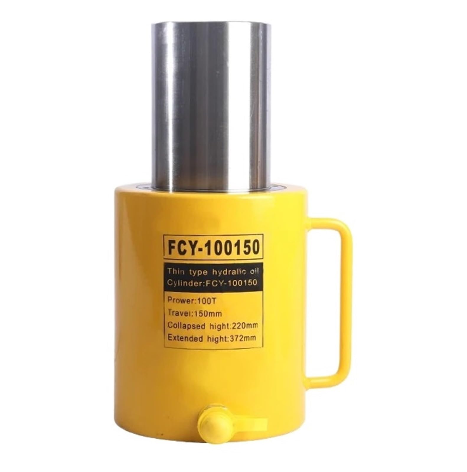 CXFCIHFT Long Hydraulic Cylinder FCY-100150 Hydraulic Jack, Stroke 150mm, Output 100 Tons