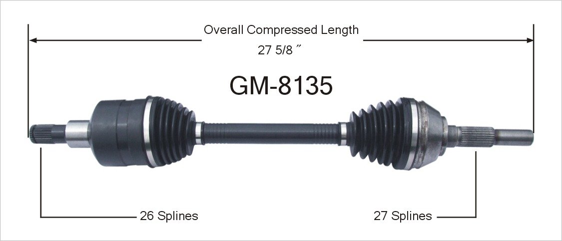 Amazon.com: SurTrack GM-8135 CV Axle Shaft : Automotive