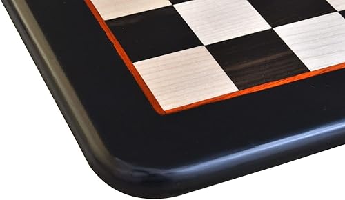 Miniatura 5 de CHESSBAZAAR Tablero de ajedrez plano único hecho a mano de alta calidad de 18 pulgadas  Tablero de ajedrez de madera profesional fabricado con