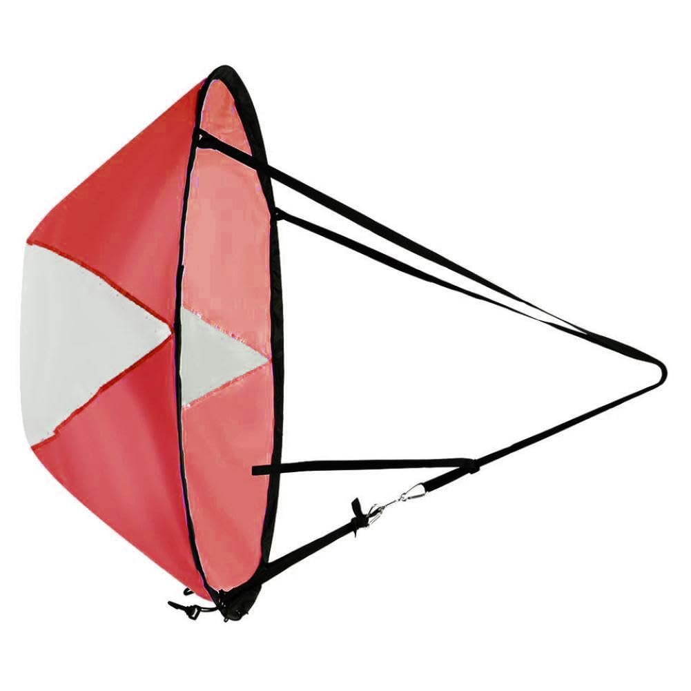 46-Zoll-Windsegel für Kajak, Faltkajak, Downwind-Windpaddel, Segeln, Popup-Paddelbrett, Kanu, Schlauchboot, SUP(Red)