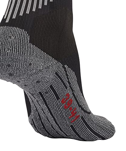 Falke Unisex 4 Grip Stabilizing Athletic Socks, Mid Calf, Compression Sock, Light Weight, Breathable Quick Dry, Nylon, Black (Black 3019), 9-10, 1 Pair #TOP6