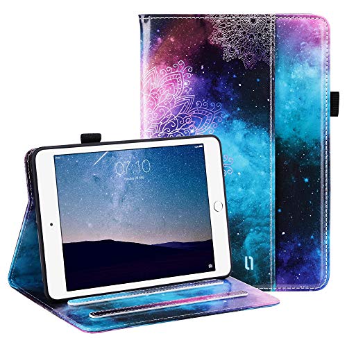 Ulak Ipad Mini 2 Case, Ipad Mini Case, Ipad Mini 3 Case, Ipad Mini Retina Case, Premium Pu Leather Multi-Angle Viewing Folio Smart Stand Cover For Ipad Mini 1/2/3, Auto Wake/Sleep (Mandala Flower) #TOP6