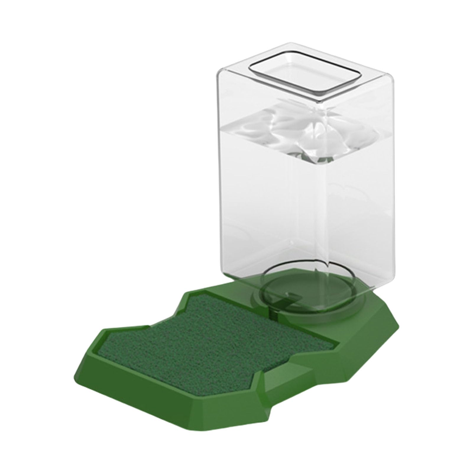 Xinsheinelry Reptiles Water Dispenser Tanks Water Feeder with Absorbent Cotton and Clear Bottle for Lizards Turtles Bearded Dragons Anti Drowning Reptiles Waterer