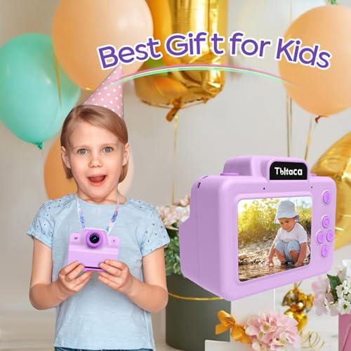 Image of Instant Print Camera for Kids, Toddler Kids Camera Instant Print for 3 4 5 6 7 8 9 10 Years Old Girl Christmas Birthday Gifts, Portable Kid Children Digital Travel Camera Toys for Girls Age 3-12