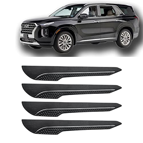 Image of AOSIS-Car Bumper Protector /Bumper Guard for Hyundai Palisade with Single Chrome Stripe (4-Pcs)
