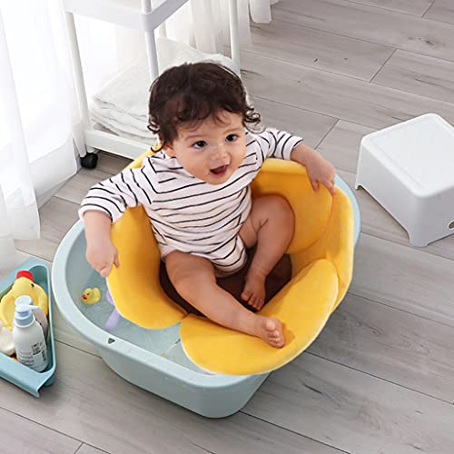 image for vocheer Flower Baby Bath, Comfort Baby Bath Pad Infant Bathtub Mat Bab