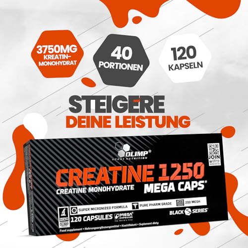 Olimp Creatine 1250 Mega Caps (120 Kapseln)