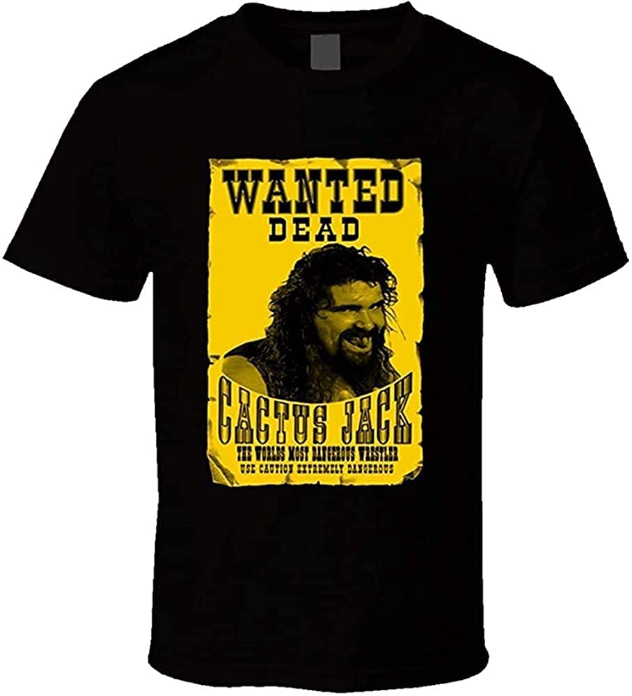 WANGLUCactus Jack Mick Foley Mens Tshirt Tee T Shirt