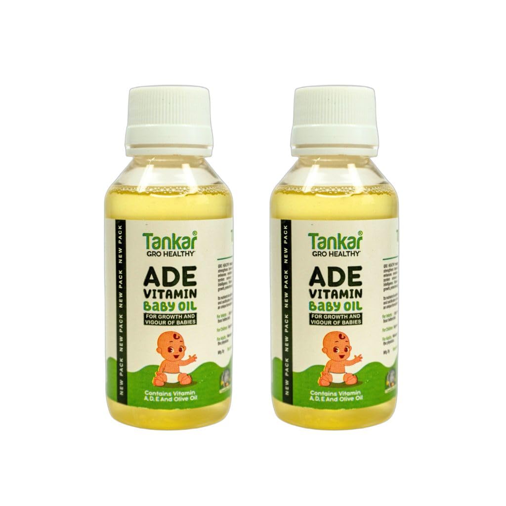 Tankar Gro Healthy ADE Vitamin Baby Massage Oil, with Vitamin A, D, E and Olive Oil, for Growth and Vigour, 100 ml (100 ml, Jasmine, 2)-image-20
