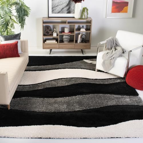 Image of Modern Fluffy Silky Micro Fiber Polyster Carpet /Runner for Bedroom, Study Room, Playing Room, Guest Room ETC 6x9 Feet C-10