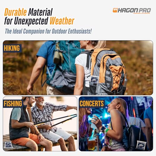 Hagon PRO Clear Disposable Rain Ponchos for Adults - 5 Pack, Travel-Friendly & Extra Durable - Image 8