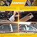 AMSPRAC Chrome Door Pillar Covers fit for Chrysler 300/300C 2005 2006 2007 2008 2009 2010, Exterior Molding Anti-Scratch Trim, 6PCS Window Outer Pillar Panel Set